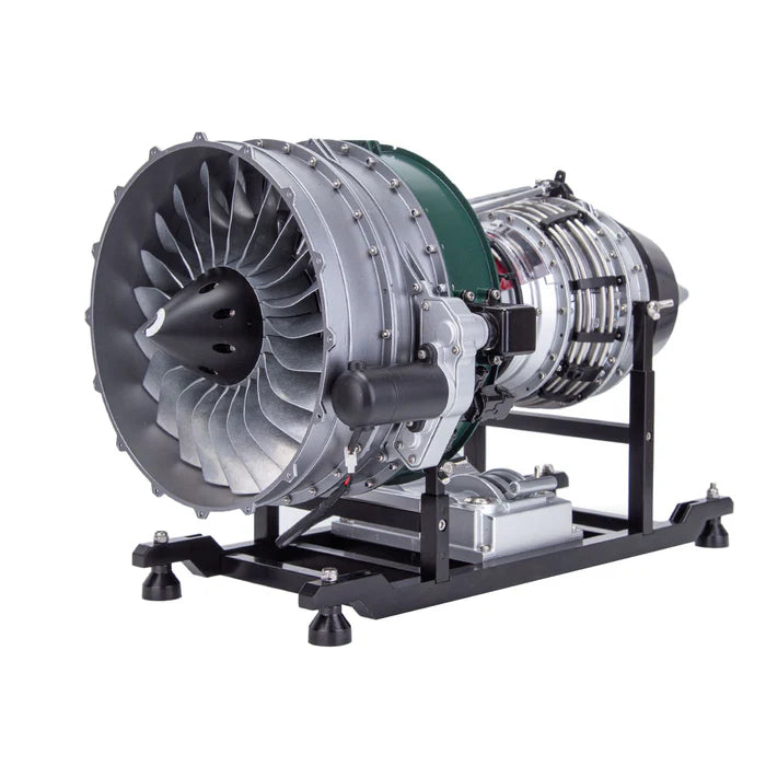 TECHING Jet Engine Model Kit Twin-Spool turbofan Engine Model kit That Works Metal Assembly 1/10 Electric Aircraft Engine Jet Engine Model Craft Gift for Adult - 1000+PCS DM119