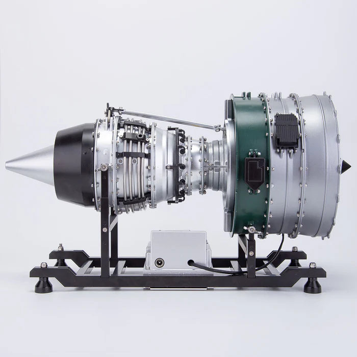 TECHING Jet Engine Model Kit Twin-Spool turbofan Engine Model kit That Works Metal Assembly 1/10 Electric Aircraft Engine Jet Engine Model Craft Gift for Adult - 1000+PCS DM119