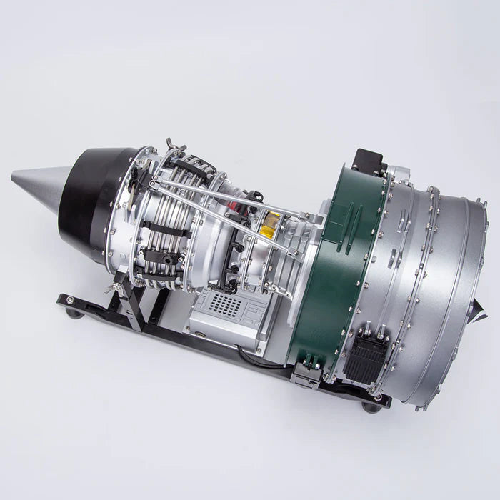 TECHING Jet Engine Model Kit Twin-Spool turbofan Engine Model kit That Works Metal Assembly 1/10 Electric Aircraft Engine Jet Engine Model Craft Gift for Adult - 1000+PCS DM119