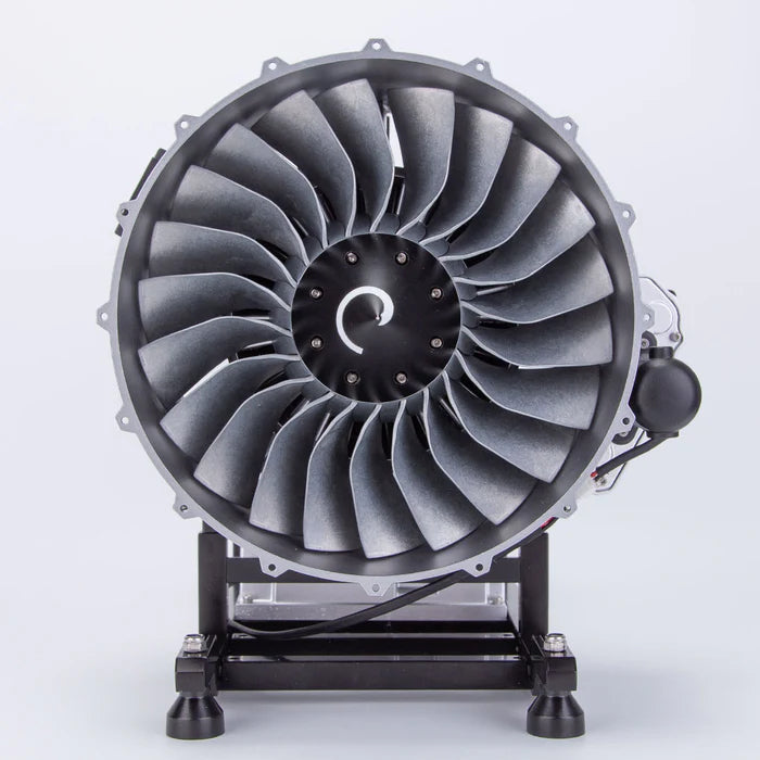 TECHING Jet Engine Model Kit Twin-Spool turbofan Engine Model kit That Works Metal Assembly 1/10 Electric Aircraft Engine Jet Engine Model Craft Gift for Adult - 1000+PCS DM119