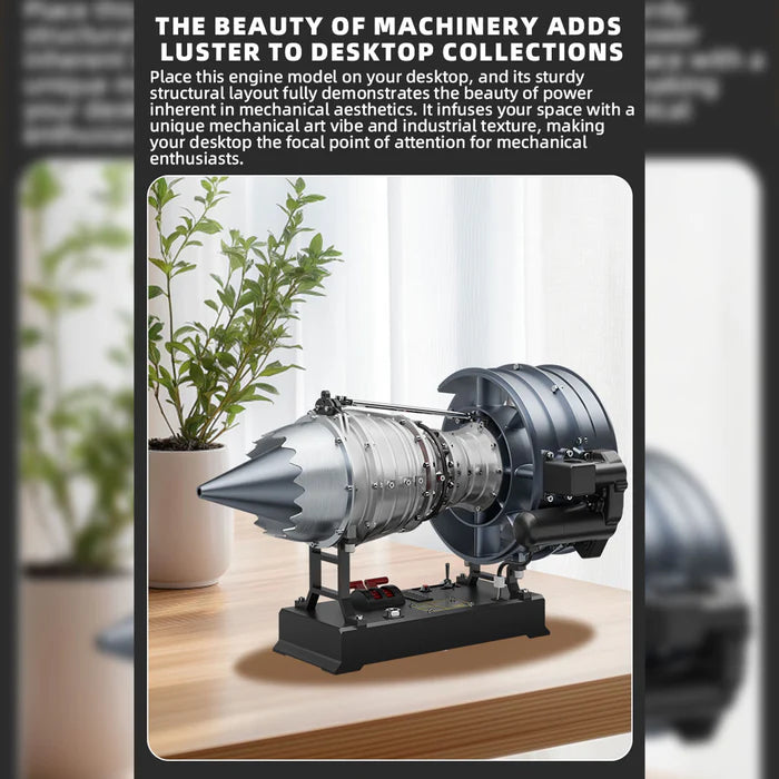 Turbofan Engine Model Kit that Works - Build Your Own Turbofan Engine - TECHING 1/12 Full Metal Dual-Spool Turbofan Engine Model Kit 300+PCS