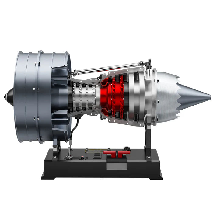 Turbofan Engine Model Kit that Works - Build Your Own Turbofan Engine - TECHING 1/12 Full Metal Dual-Spool Turbofan Engine Model Kit 300+PCS