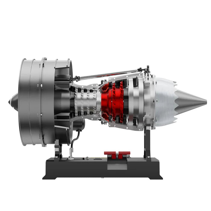 Turbofan Engine Model Kit that Works - Build Your Own Turbofan Engine - TECHING 1/12 Full Metal Dual-Spool Turbofan Engine Model Kit 300+PCS