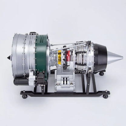 TECHING Jet Engine Model Kit Twin-Spool turbofan Engine Model kit That Works Metal Assembly 1/10 Electric Aircraft Engine Jet Engine Model Craft Gift for Adult - 1000+PCS DM119
